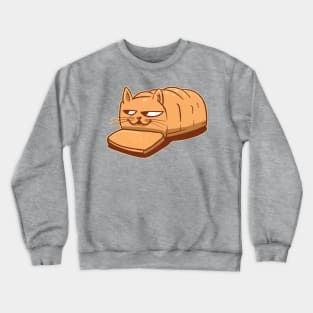 Funny Cat Bread Loaf Crewneck Sweatshirt